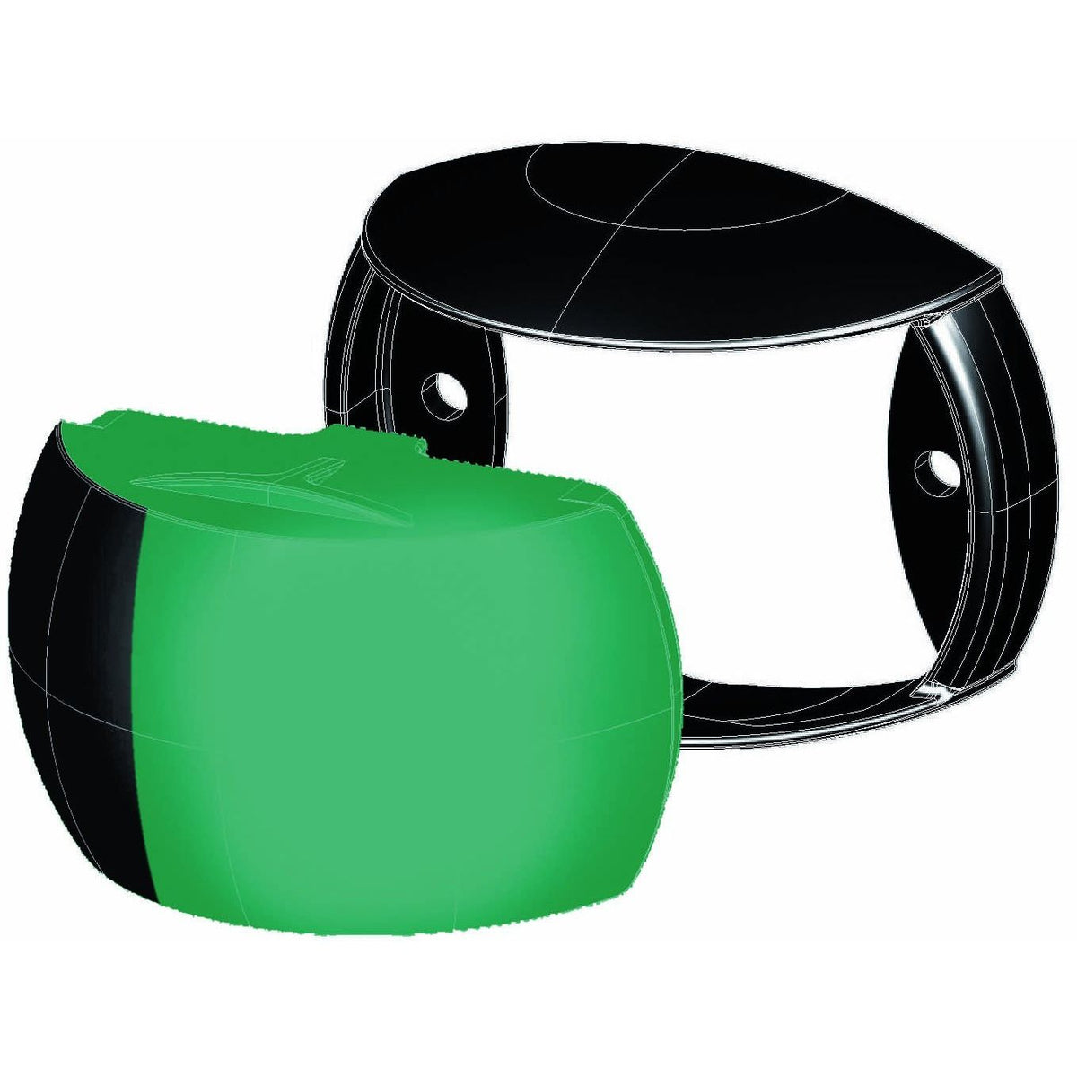 Hella Marine NaviLED Compact Starboard Navigation Light, 2NM, IP67