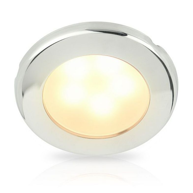 Hella Marine EuroLED 75 Dual Colour LED Downlight, Warm White/Red, 12V DC (9-16V), IP6K7, IP6K9K, Screw Mount, PWM or Resistive Dimming, 190 lm