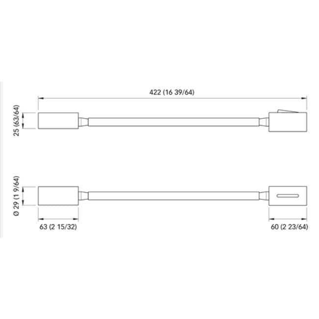 Quick Marine - Audrey Wall S2 LED Reading Light (Daylight, 10/30V, Chocolate, Chromed) (FASP2281BVCDA00)