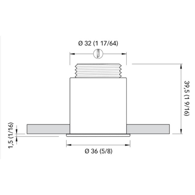 Quick Marine - Gaia CO36 LED Courtesy Light (Daylight, 10/30V, IP65, Stainless Steel) (FASP2390X11CD00)