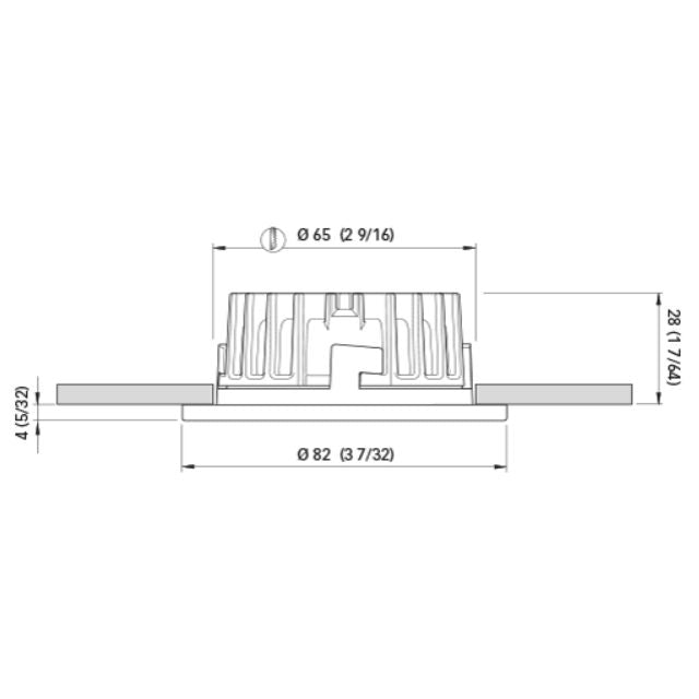 Quick Marine - KAI XP HP LED Downlight (Blue, 4W, 10/30V, Stainless Steel) (FASP2982X05CA00)
