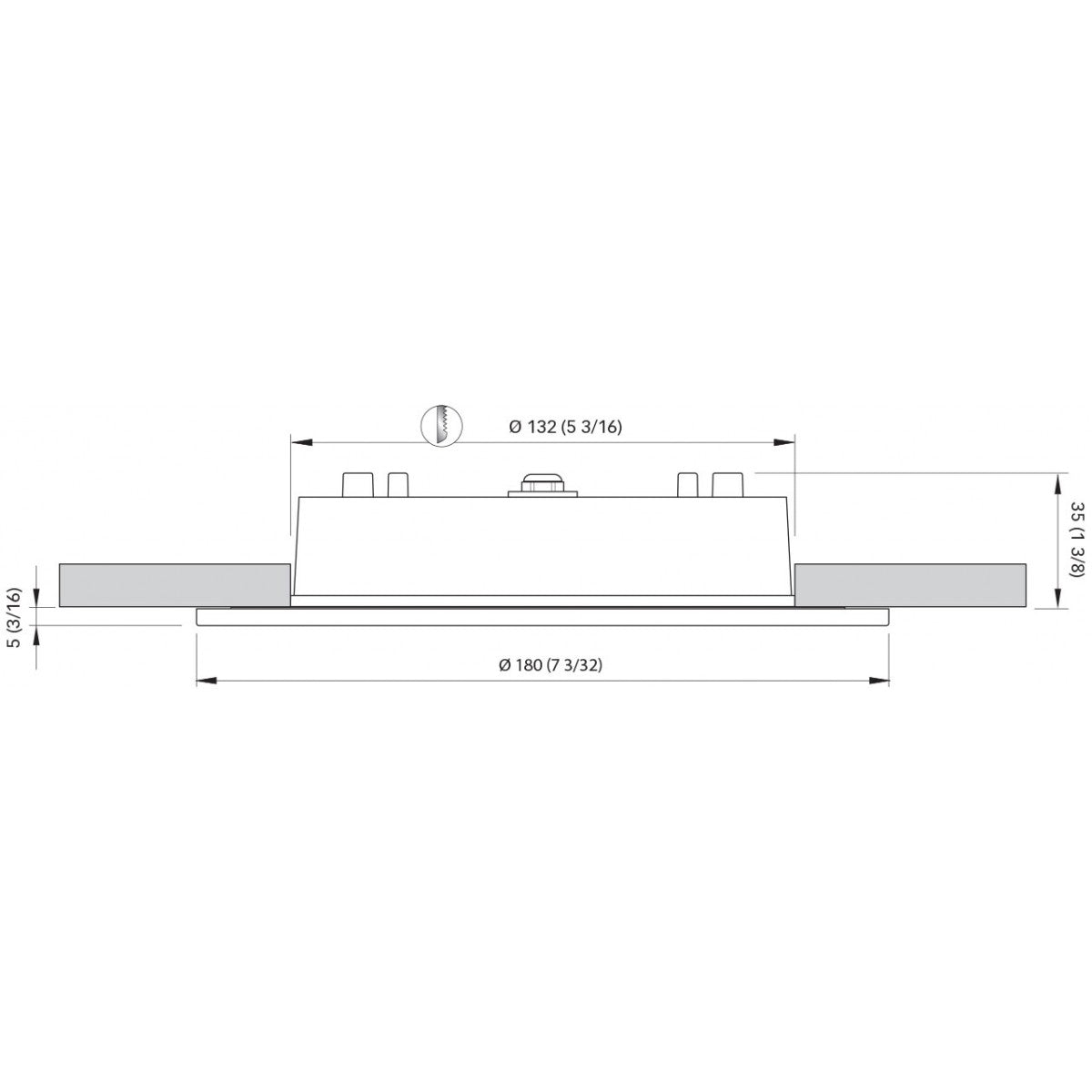 Quick Marine - Kleos 180 LED Downlight (Daylight, 12W, 20/30V, White 9010) (FASP5112B11CA00)