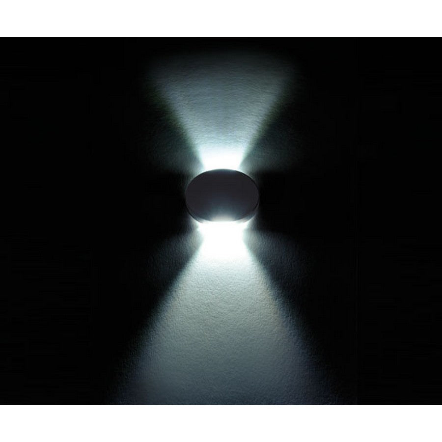 Quick Marine - Margot 2L CO38 Wall LED Courtesy Light (Warm White, 10/30V, Satin) (FASP2532US2CA00)