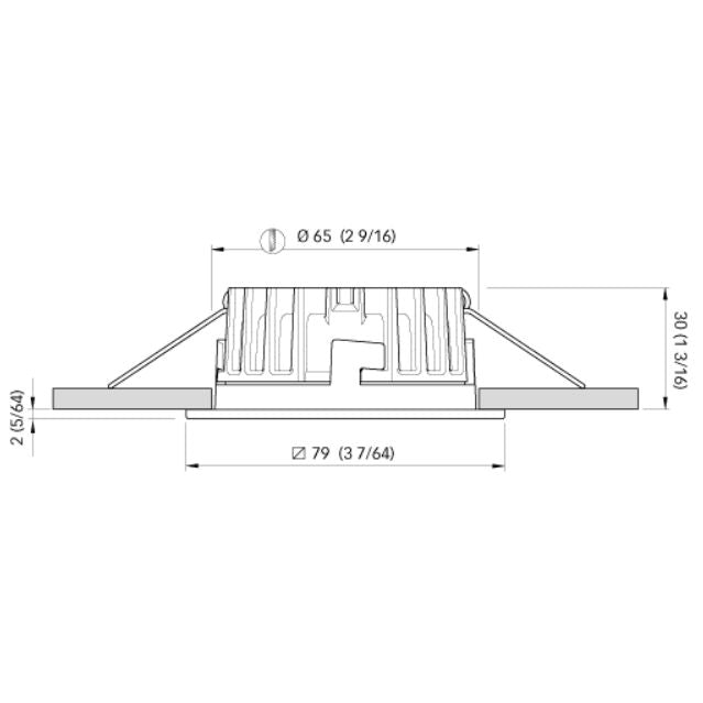 Quick Marine - Marina XP LP LED Downlight (Warm White, 4W, 10/30V, Stainless Steel) (FASP2992X0DCA00)