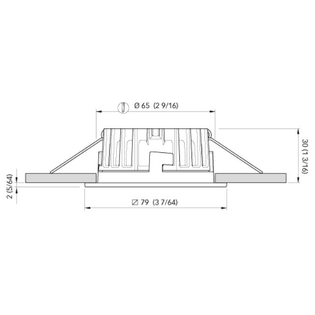 Quick Marine - Marina XP LP LED Downlight (Warm White/Red, 6W, 10/30V, Stainless Steel) (FASP2992X16CA00)