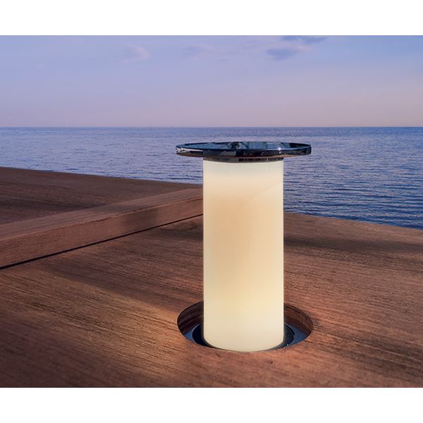 Quick Marine - Secret Flat OD 6W LED Retractable Lamp (Warm White, 10/30V, Stainless Steel) (FASP6594X12CF00)