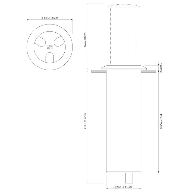 Quick Marine - Secret Light 6W LED Retractable Lamp (RGBW QCC, 24V, Stainless Steel) (FASP4072X18BD00)