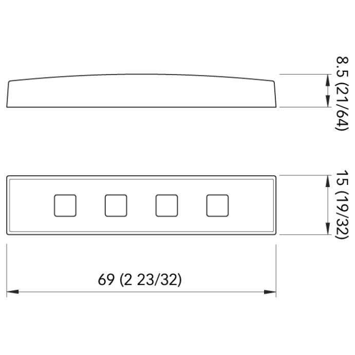 Quick Marine -TAB CPA3 LED Courtesy Light (Daylight, 10/30V, Chromed) (FASP2133PC1CE00)