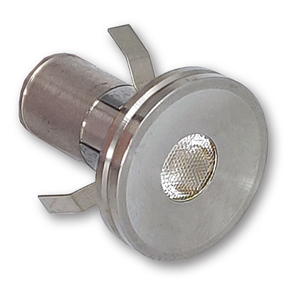Mega LED - Mykonos LED Courtesy Light - 1 Watt, Warm White 3000K, Snap In Mounting, Aluminum Housing, 12-24V DC
