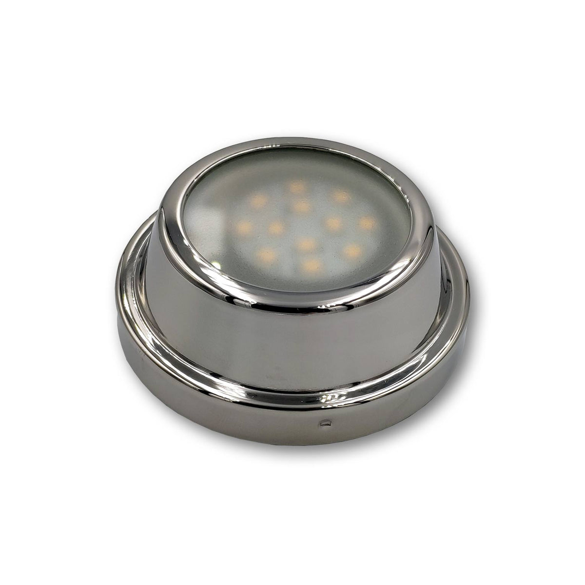 Mega LED - LED Downlight - 2W, G4 LED Bulb, 200 Lm, 3000K, Stainless Steel Bezel, Aluminum Base, 12-24V DC (PATMOS-WW)
