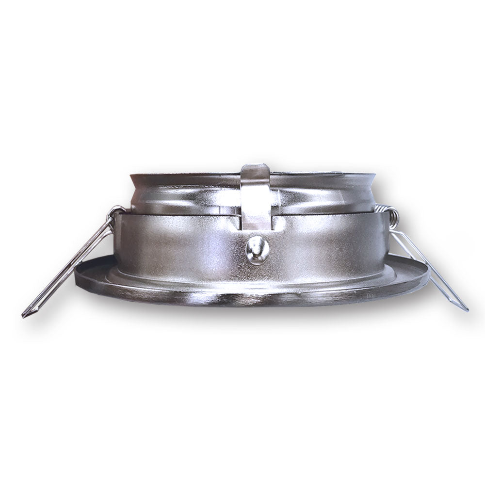 Mega LED - Corfu Downlight Fixture - Aluminum Alloy, For MR16 or GU10 Bulbs, Satin Chrome Trim Finish (CORFU-CH)