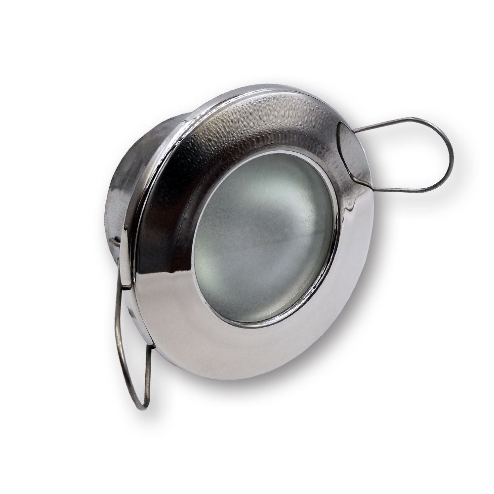Mega LED - Chios Low Profile Downlight Fixture - For G4 Bulb, Inox Finish (CHIOS-LP)