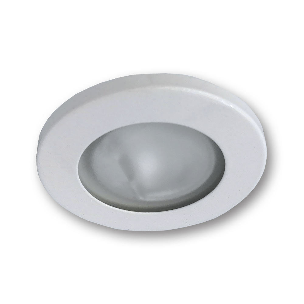 Mega LED - Parga LED Downlight - Stainless Steel 316 Bezel, For G4 LED Bulb, White Finish