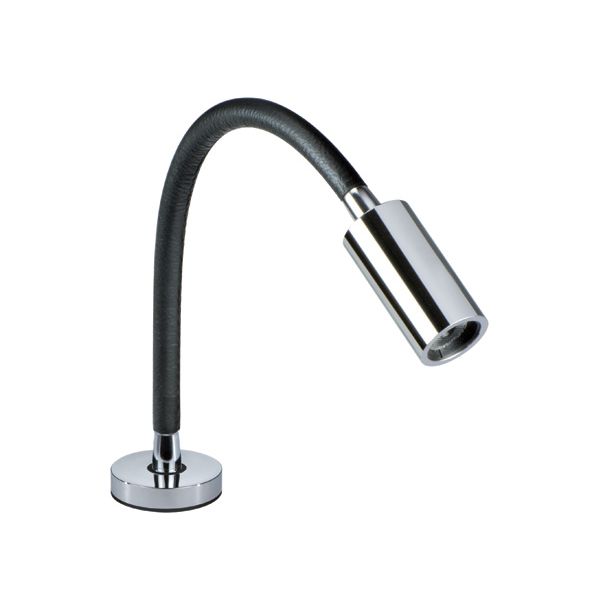 Quick Marine - Audrey LED Reading Light (Warm White, 10/30V, Black, Chromed Finish) (FASP1182TVCFA00)