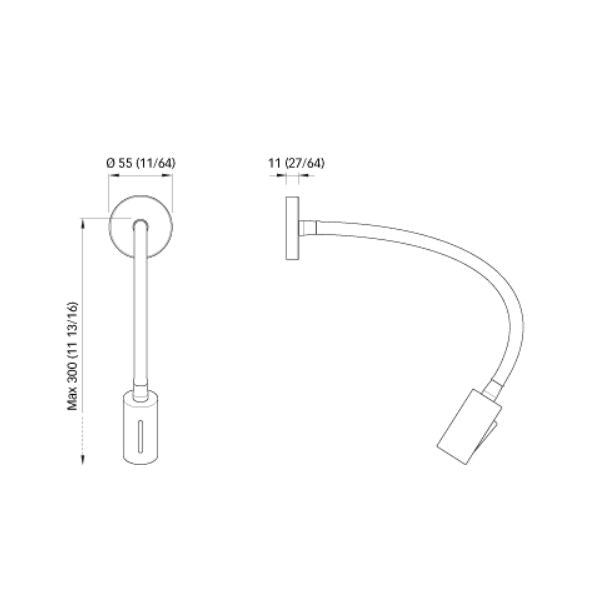 Quick Marine - Audrey LED Reading Light (Daylight, 10/30V, White, Chromed Finished) (FASP1181TVCCA00)