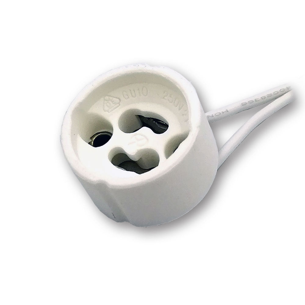 Mega LED - Ceramic Lamp Holder - For GU-10 Bulbs (30312)