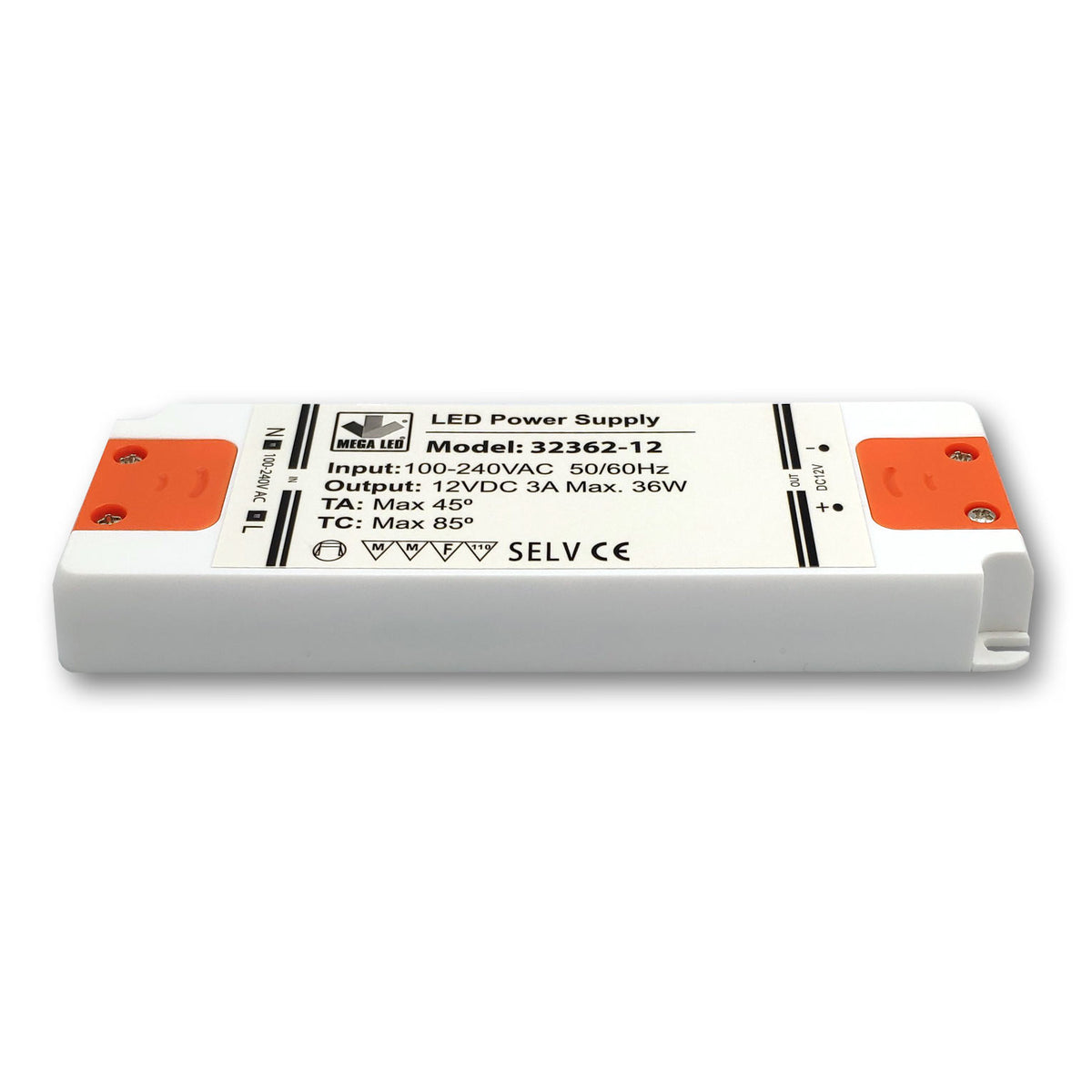 Mega LED - Driver Power Supply - 100-240V AC, 24V DC, 1.5A, 36W (32362-24)