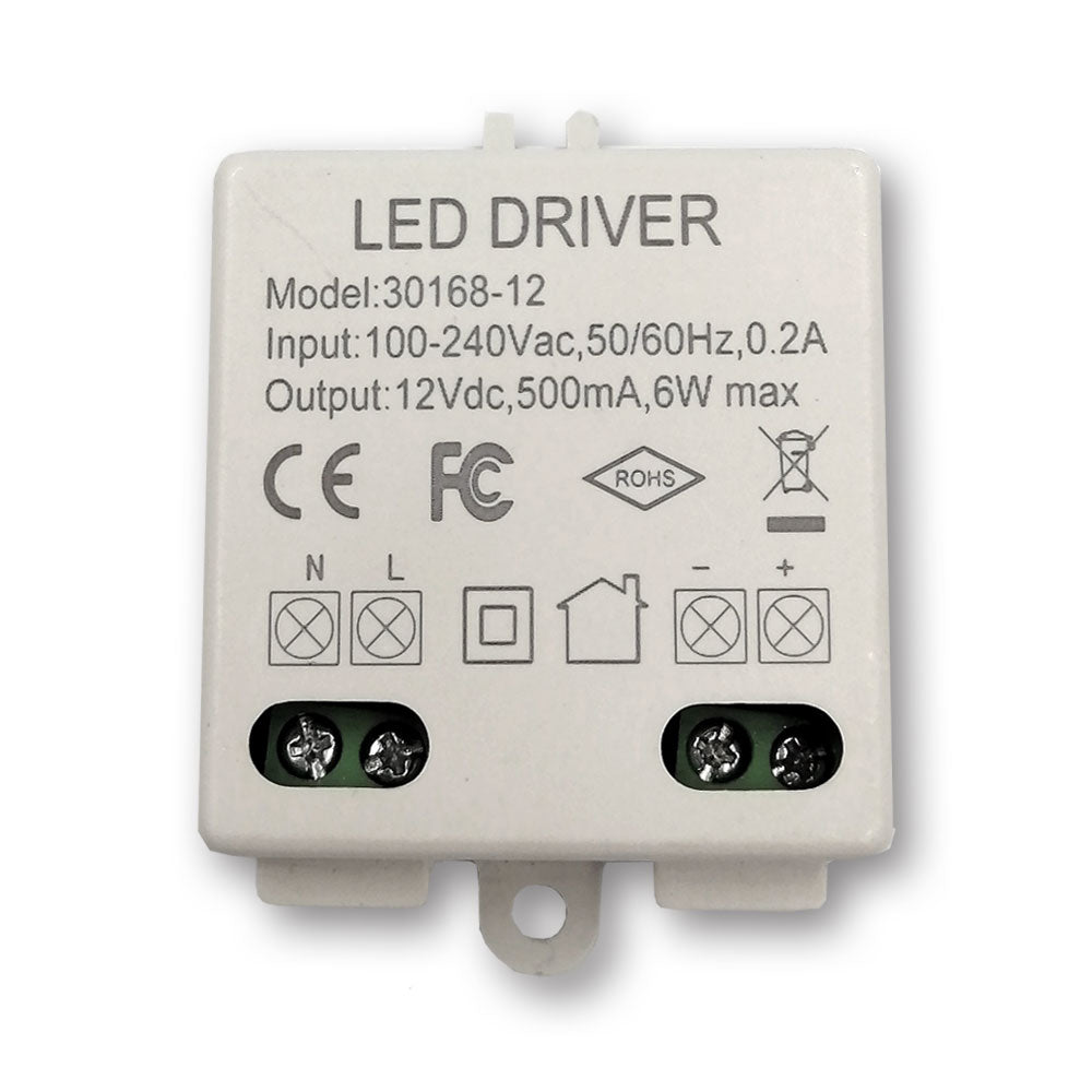 Mega LED - Driver Power Supply - 100-240V AC, 24V DC, 0.25A, 6W (30168-24)