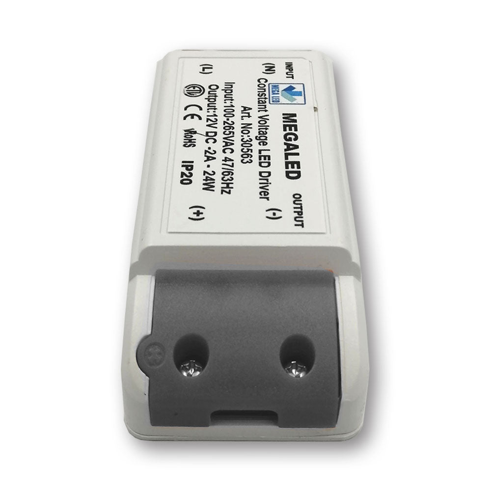 Mega LED - Driver Power Supply - 100-265VAC, 12V DC, 2A, 24W (30563)