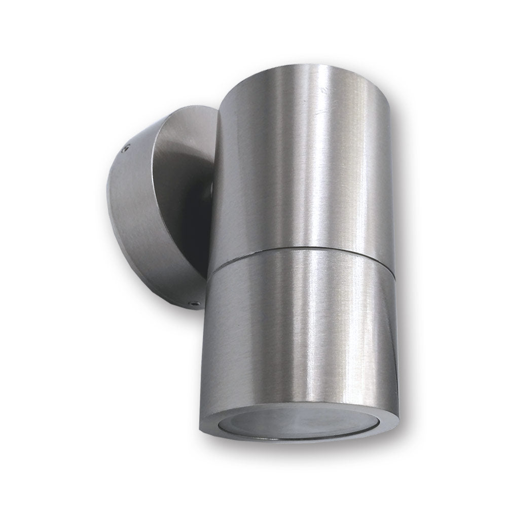 Mega LED - Catania Outdoor Wall Light - For MR16 or GU10 LED Bulbs, Stainless Steel Housing