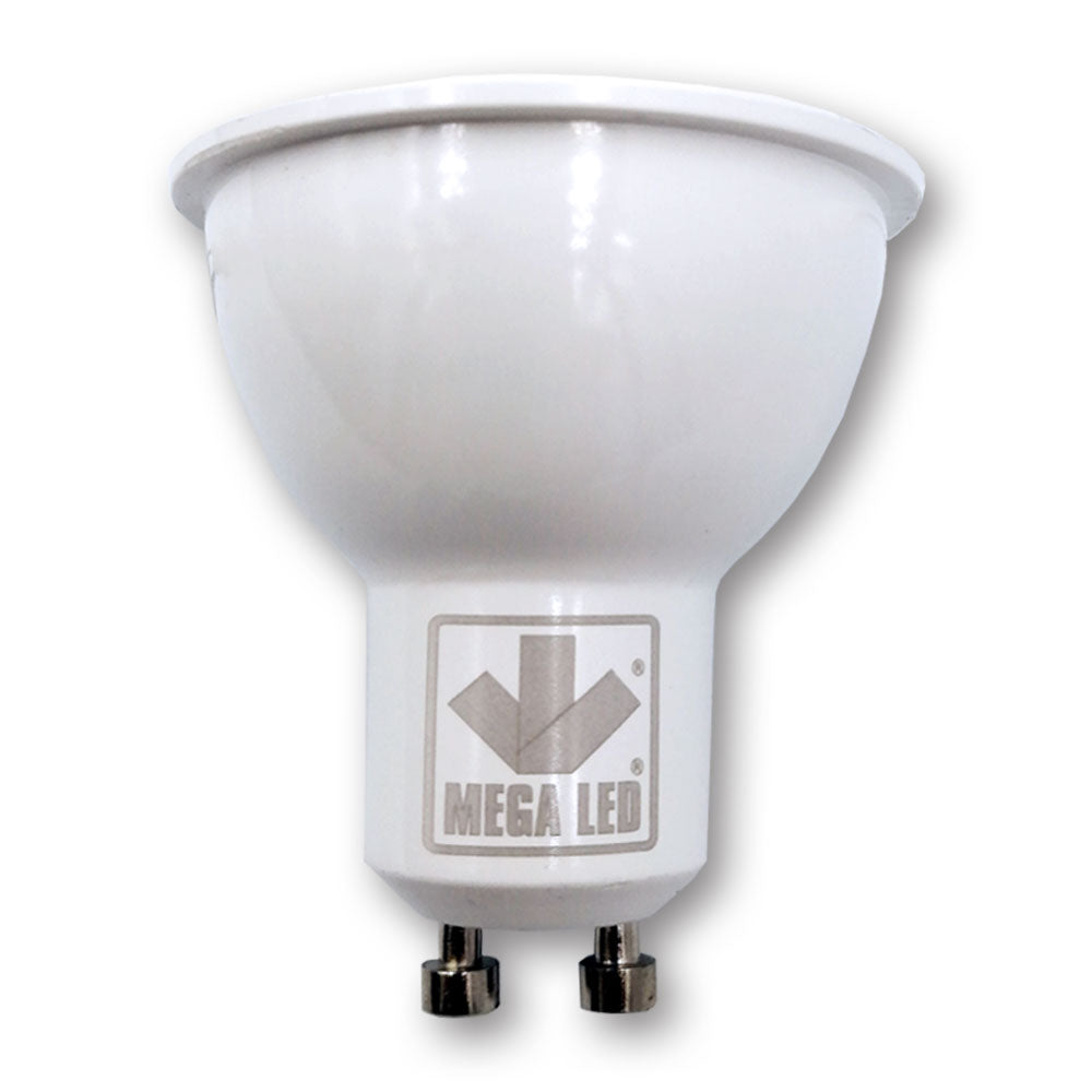 Mega LED - LED Replacement Bulb - GU10 Type, 5.0 Watt, 540 Lumens, 220V AC, Beam Angle 35º, 3000K (30012D-WW)