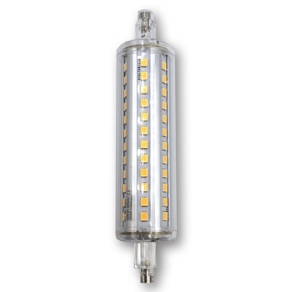 Mega LED - LED Replacement Bulb - R7S Type, 10.0 Watt, 1200 Lumens, 120V AC, Beam Angle 360°, 3000K (30860-HP-120)