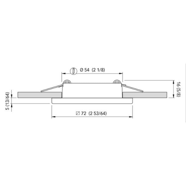 Quick Marine - Bryan C Dual IP66 LED Downlight (Warm White/Blue, 2+2W, 10/30V, Stainless Steel) (FASP3442X1CCA00)