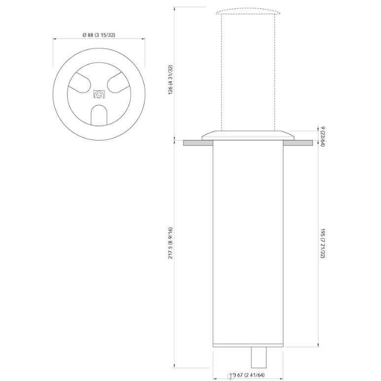 Quick Marine - Secret Light 6W LED Retractable Lamp (Daylight, 10/30V, Satin) (FASP1572S11CE00)