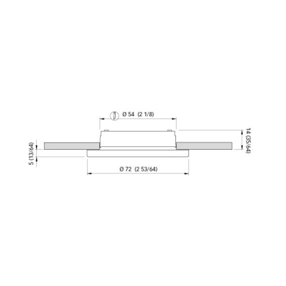 Quick Marine - Ted C Dual IP66 LED Downlight (Warm White/Red, 2+2W, 10/30V, White 9010) (FASP3352B1BCA00)