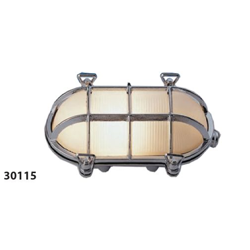 Mega LED - Docking Light - Wall Ceiling "Nautical" Style Light, Polished Brass, For E26/E27 Bulbs, IP54 (30115)