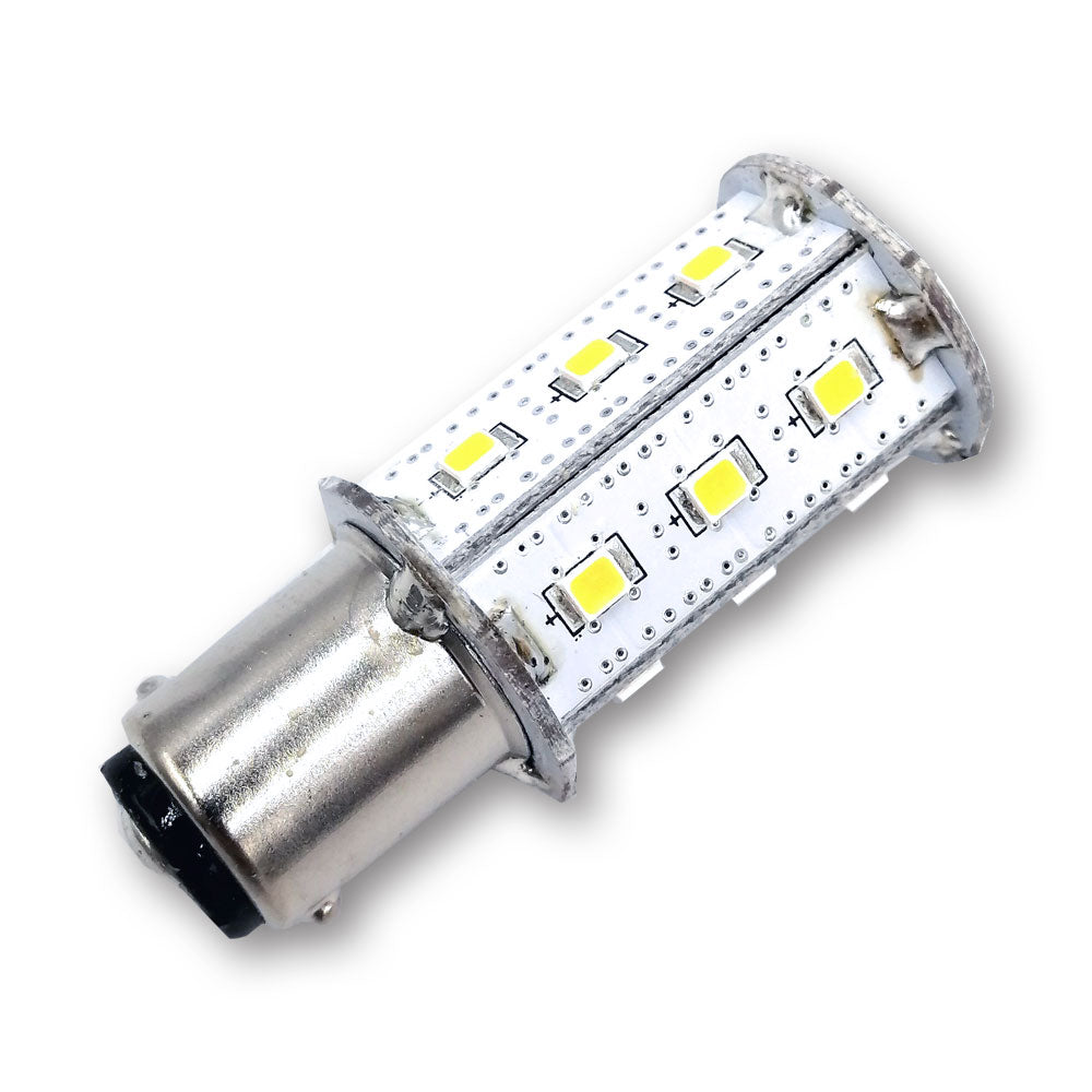 Mega LED - LED Replacement Bulb - BA15, 3.2 Watt, 266 Lumens, 10-30V DC, Blue (30027-B)