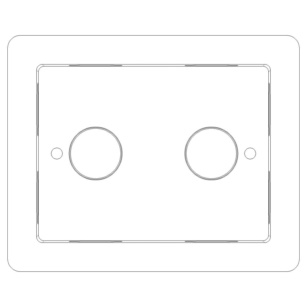 Vimar Flush Mounting Box, 3-Module, IP55, Plastic, Grey