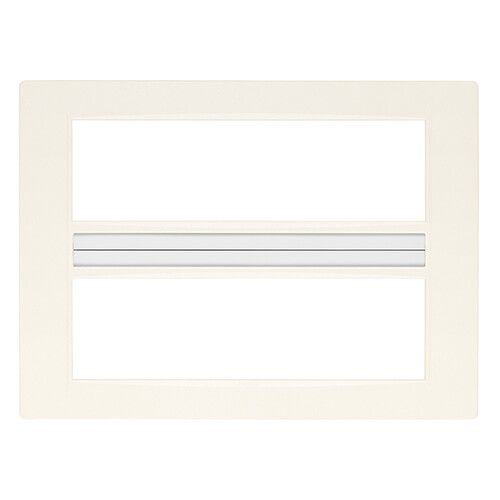 Vimar Eikon Square Cover Plate, 14-Module, White Technopolymer