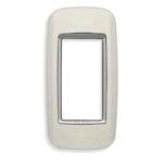 Vimar Eikon Round Cover Plate, 1 Module, Panel Mount, 40 x 80 mm