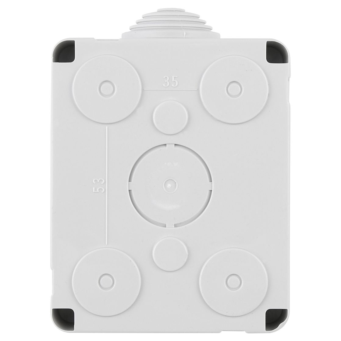 Vimar Isoset IP40 1-Module Surface Enclosure, For Eikon and Plana, Grey