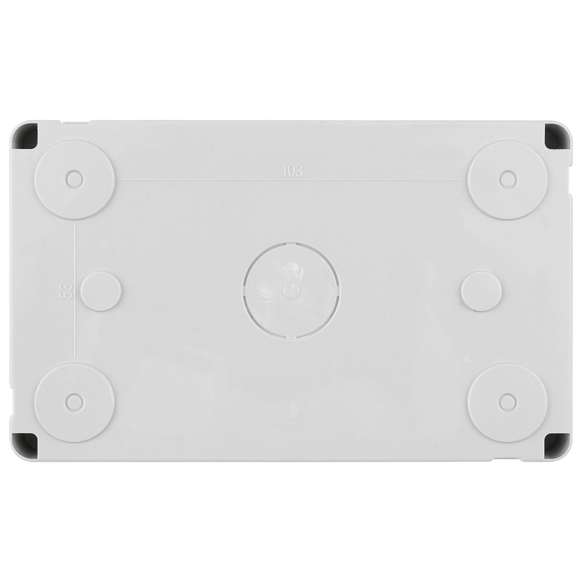 Vimar Isoset 4-Module Surface Mounting Box, For Eikon and Plana Series, IP40, Grey, Plastic