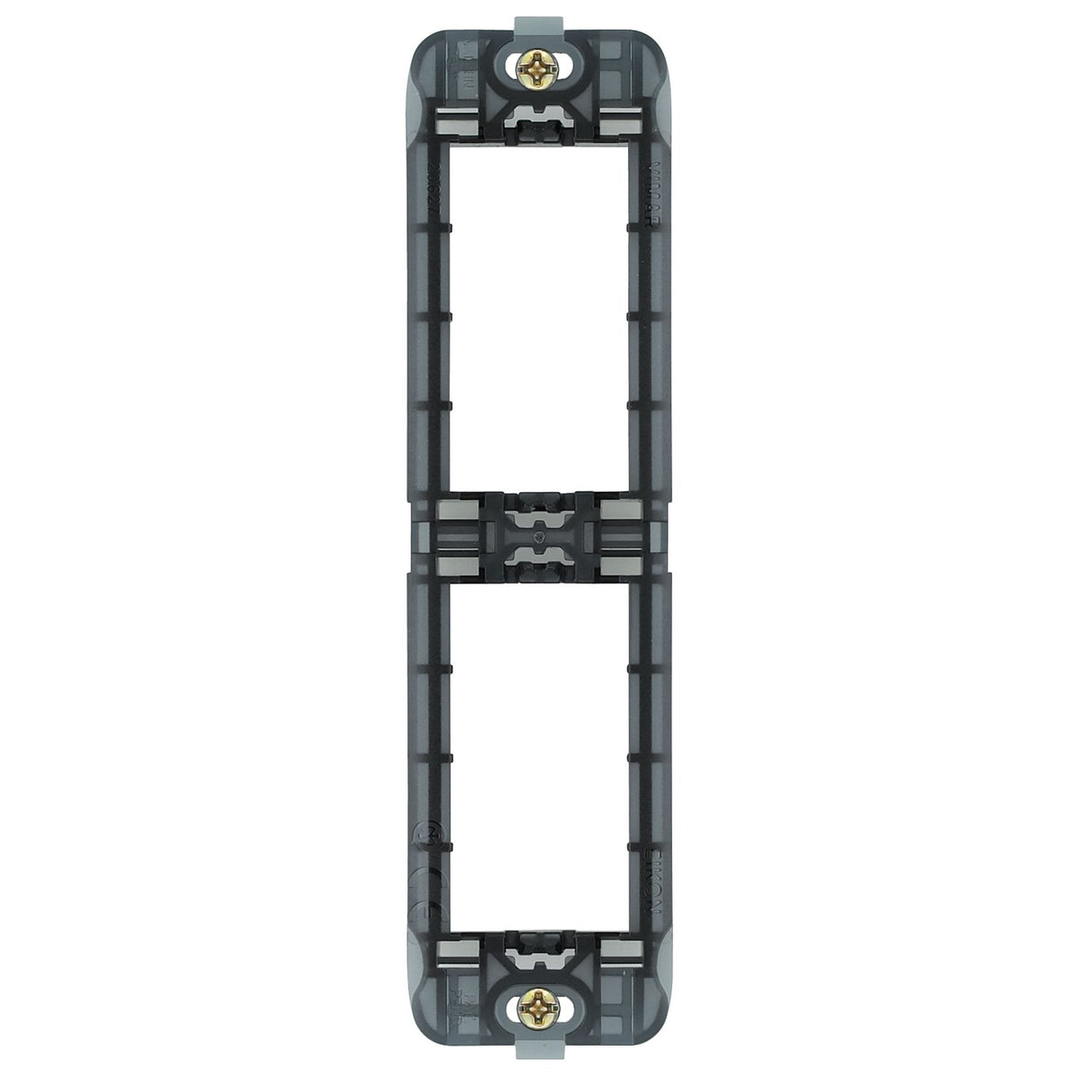 Vimar Eikon 2-Module Panel-Mount Frame, With Screws, Thermoplastic