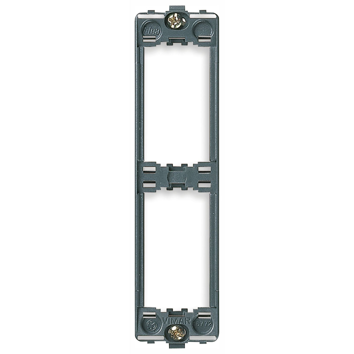 Vimar Idea 2-Module Flush Panel Mounting Frame, With Screws, Grey