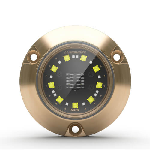 Lumishore - M-Series Supra SMX23 Underwater Light - White/Blue, 30W, 12VDC, Bronze (LM600313)
