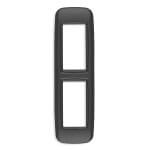 Vimar Eikon Round Cover Plate for Panel Mounting, 2-Module, Metal