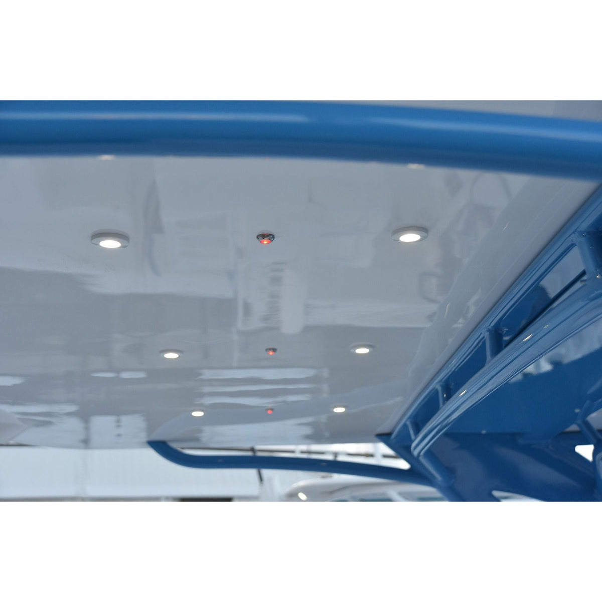 Lumitec Orbit Flush Mount LED Down Light, 10-30V DC, IP67, White/Red/Blue, Black Finish
