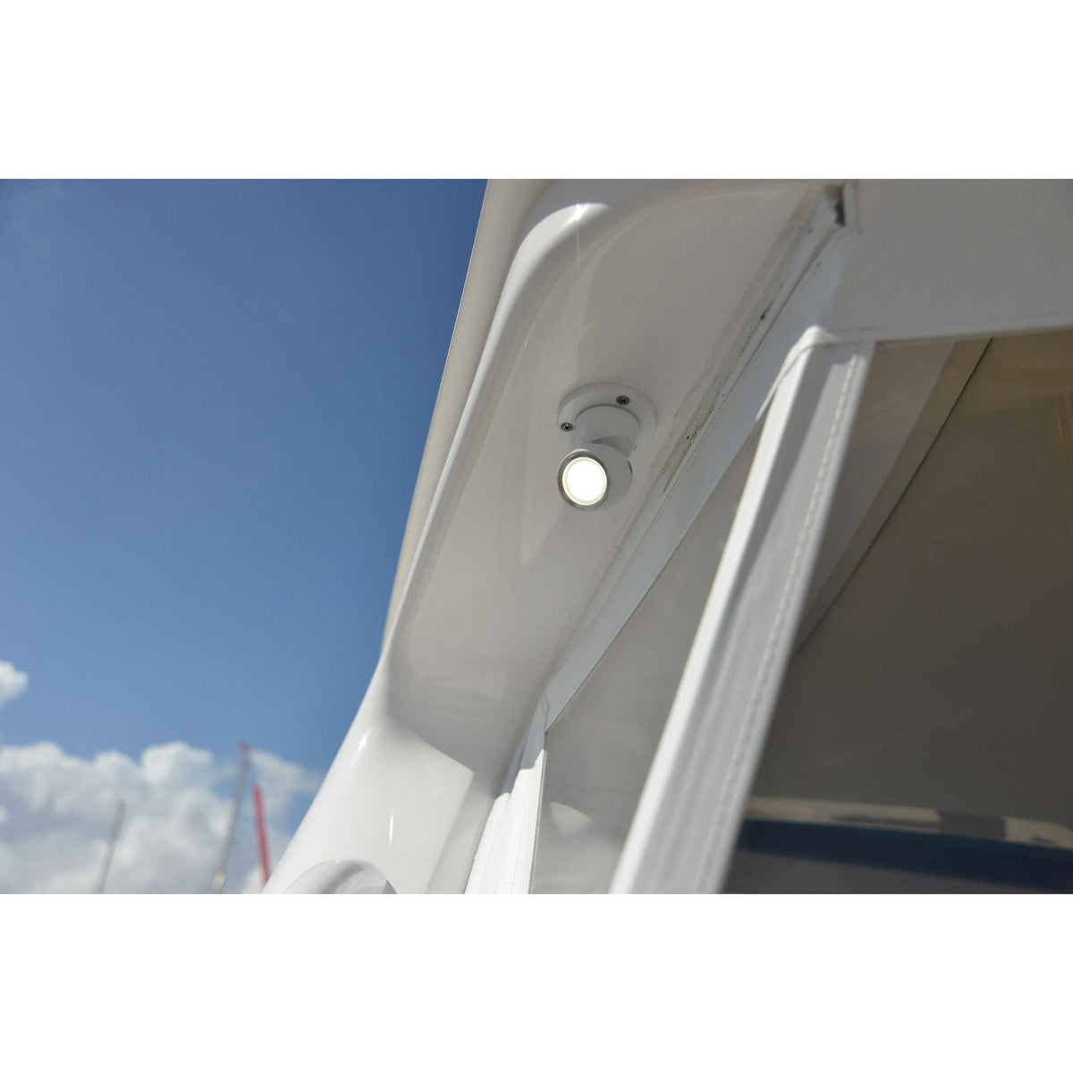 Lumitec GAI2 LED Positionable Light, 10-30V, 6W, IP67, Surface Mount, 5000K Cool White, White Housing, 340 lm