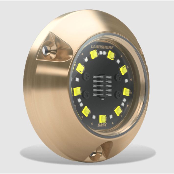 Lumishore - M-Series Supra SMX23 Underwater Light - White/Blue, 30W, 12VDC, Bronze (LM600313)
