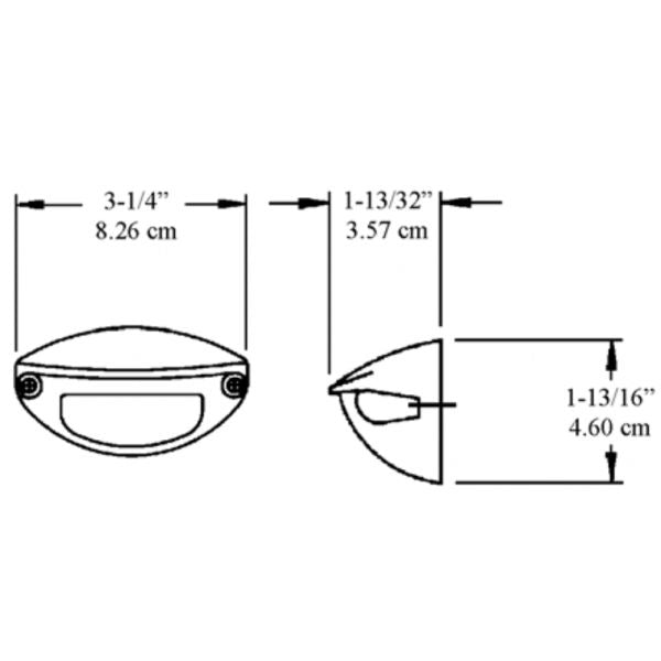 Barnegat - Cockpit Light - Black, 4 White LEDs, 12V (QL-CPB-WLED)