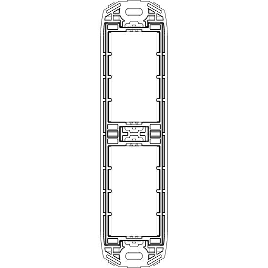 Vimar Arké 2-Module Panel Mounting Frame, With Screws