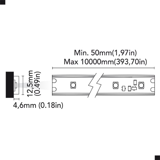 BCM - Flex Led Two 60IP Tape Light - Neutral White, 2700K, IP67, 24V (BCM333760IPT27)