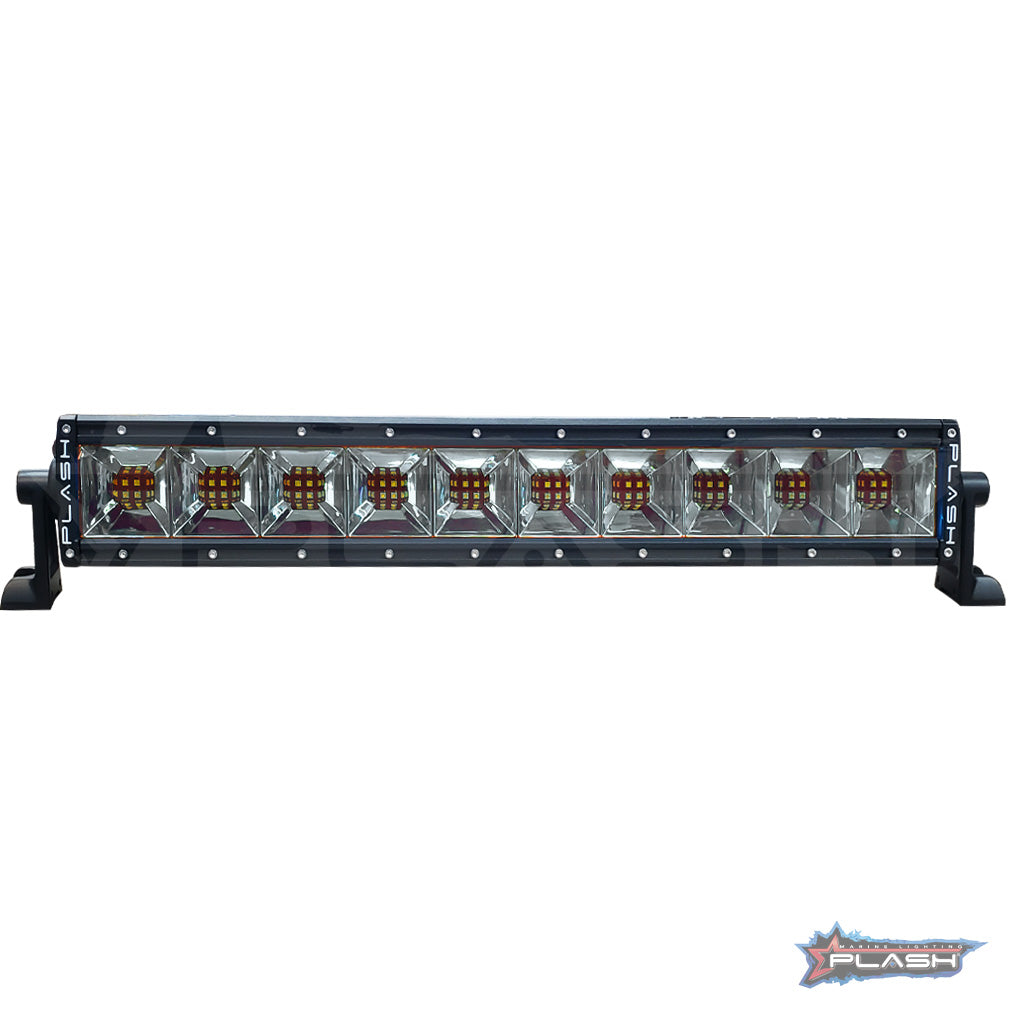 Plash - 20" Fishing Light Bar - 200W, Warm White, 3000K, 12,240lm, IP69K, 9-36V, 7A (XX-20-WW)