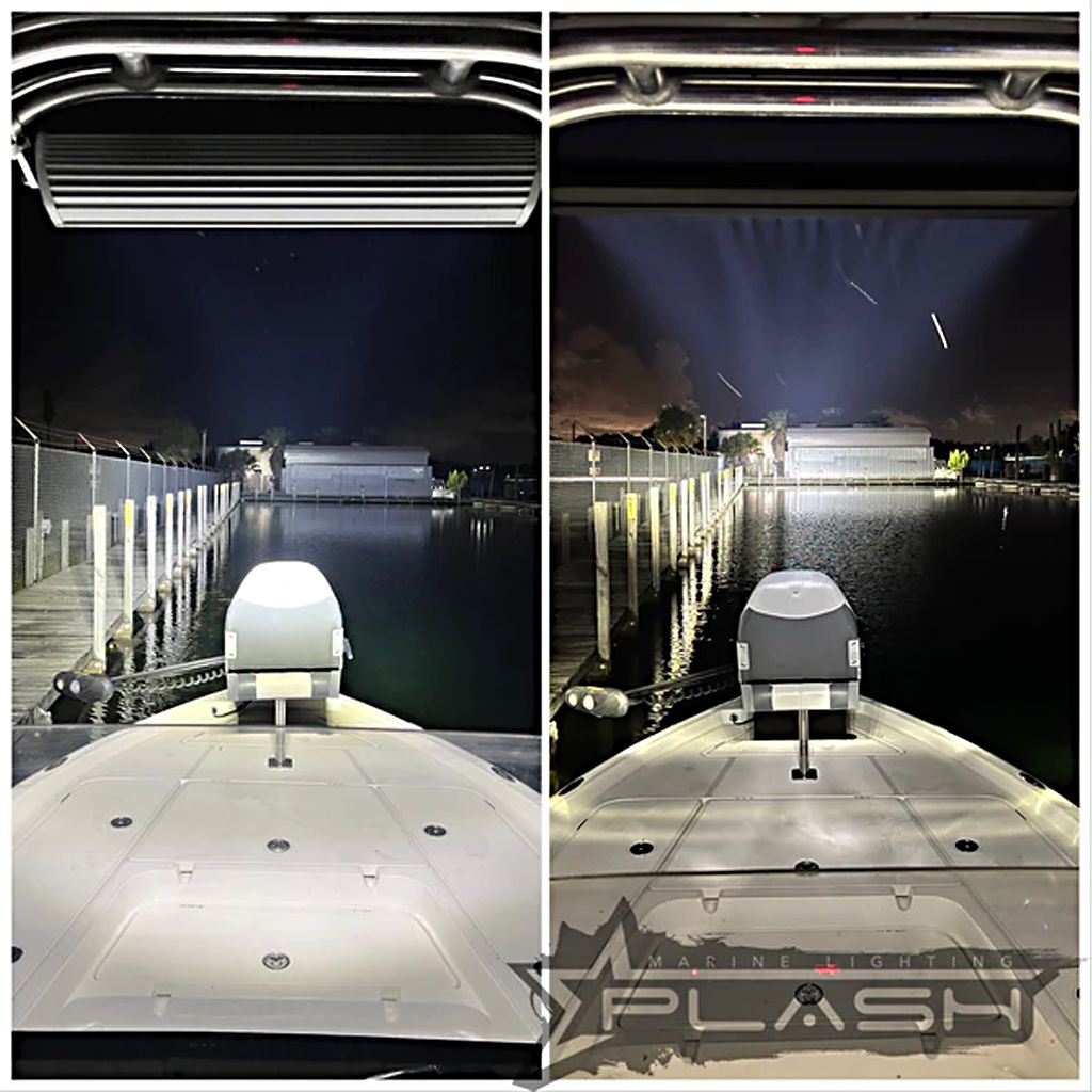 Plash - SRX2-Series 10" LED Light Bar - Black Housing, 45W, 6000K, Cool White, IP67, 9-32V, 3780lm (SRX2-10)