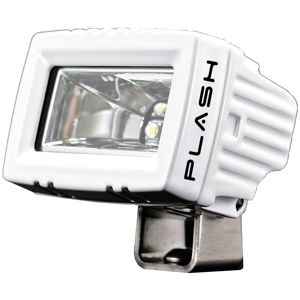 Plash - Low Profile LED Spreader Light - 120° Scene Flood, White, 20W, IP69K, 9-36V, 1.6A, 2600lm (20-LP-SC-WHT)