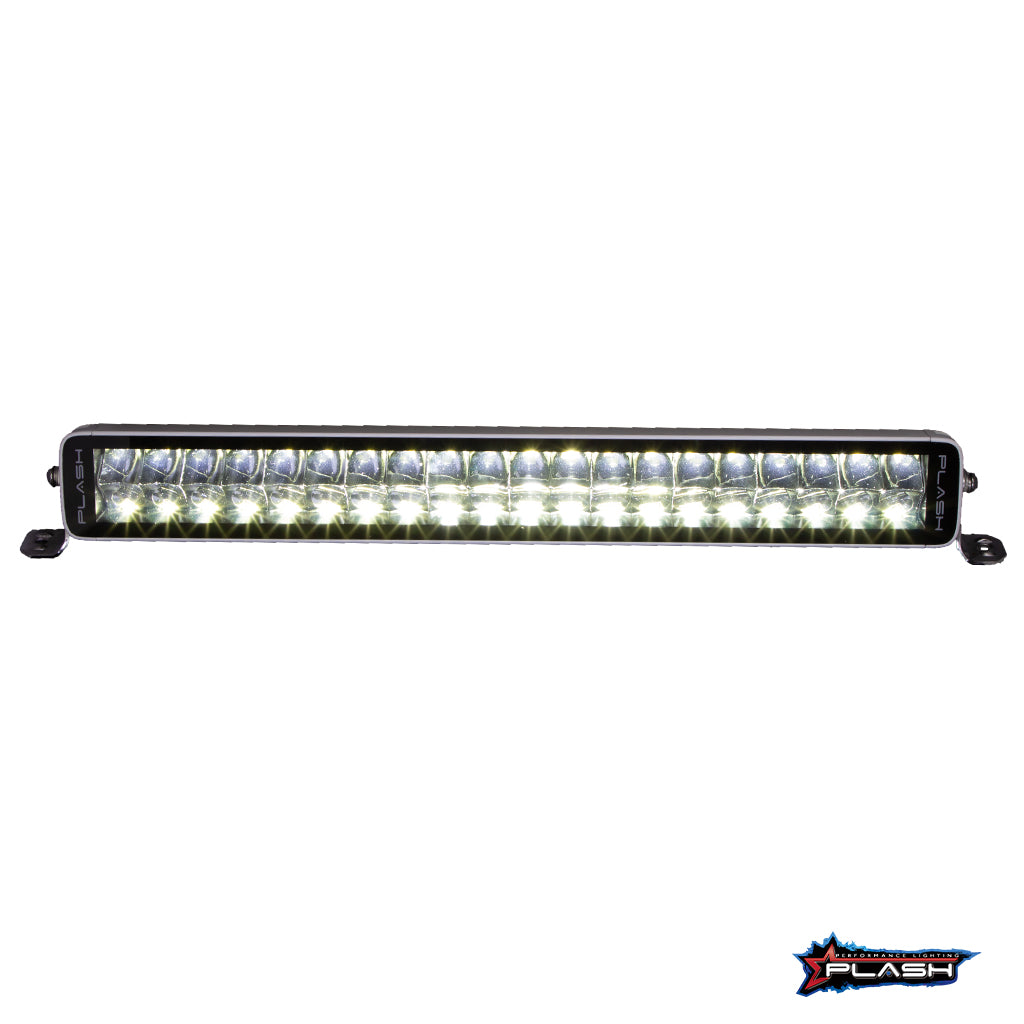 Plash - X2-Series 20" LED Light Bar - White, 16,800lm, 9-32V, 200W, IP67, 6000K, Cool White (X2-20-WHT)